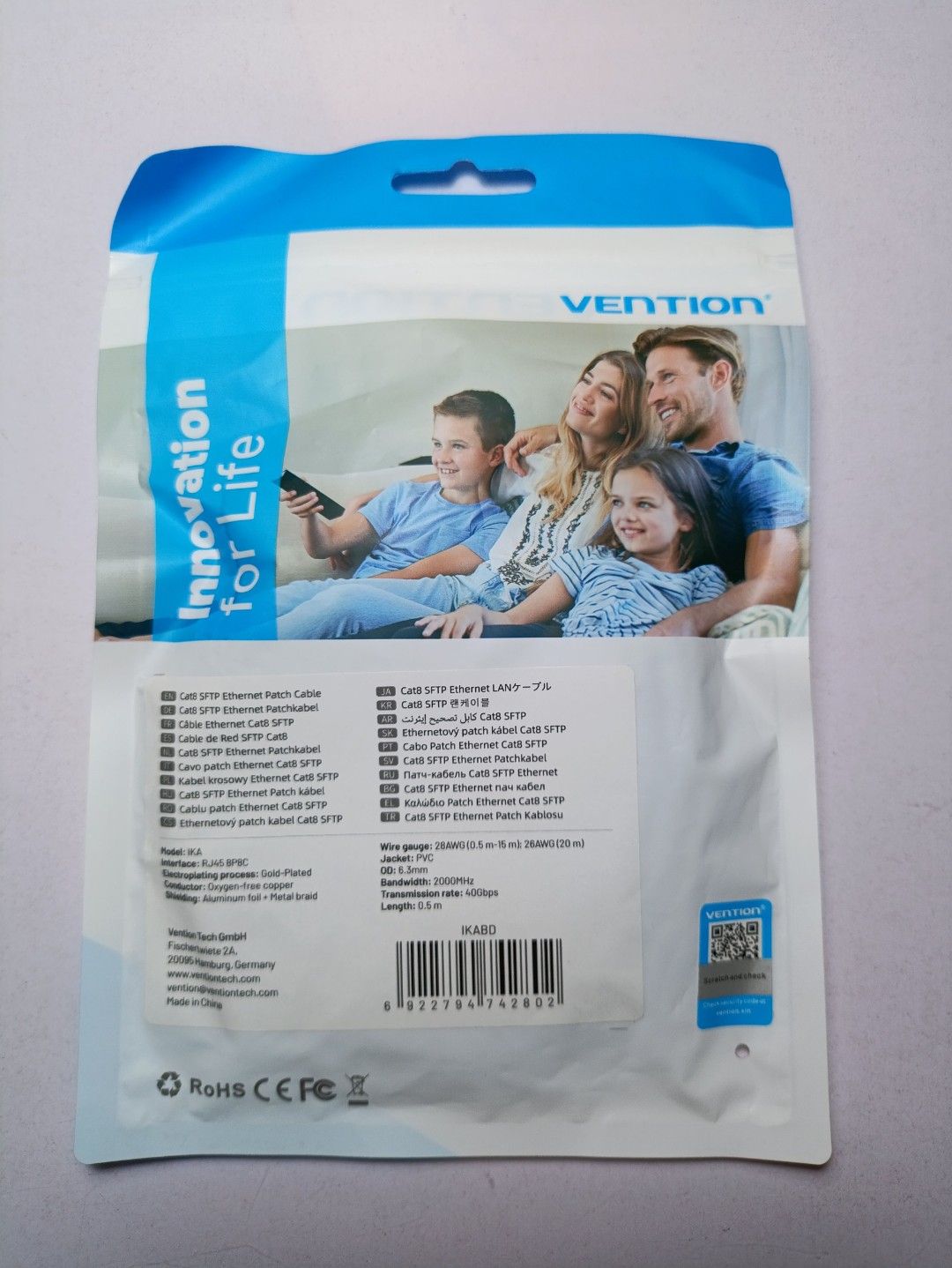 Vention Cat8 SFTP Ethernet Patch cable63226707459587111