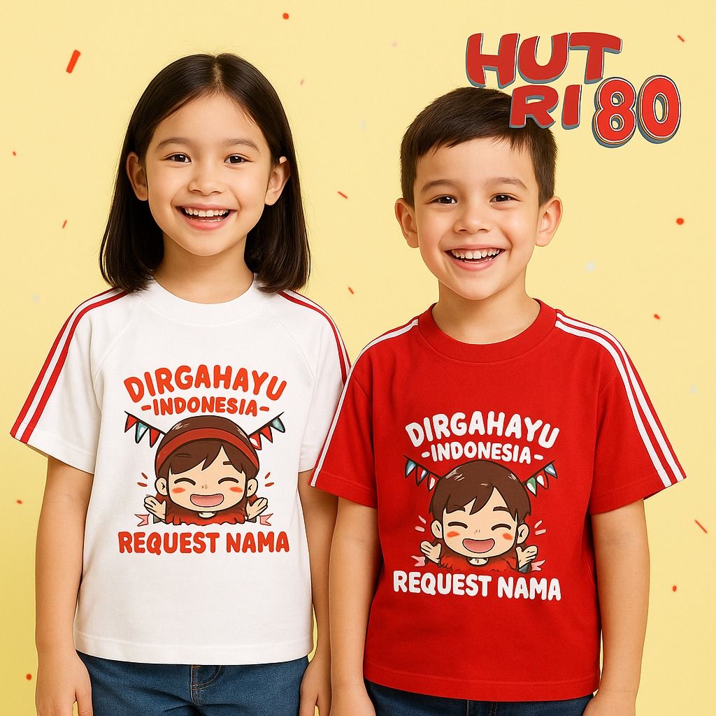 WA 0857-1441-6323 GROSIR KAOS ANAK MURAH SPESIAL HUT RI 2025 BISA REQUEST NAMA (Kategori: 8 hingga 12 tahun) berada di Jakarta Barat. Dikirim oleh nurastoreblitar (ID iklan 1383915048, Gambar 2). Deskripsi: custom kaos agustusan anak Blitar, kaos 17an anak Blitar, baju agustusan anak Blitar, kaos lomba 17 Agustus anak Blitar, kaos anak tema kemerdekaan Blitar, kaos merah putih anak Blitar, kaos kostum agustusan anak Blitar, kaos anak HUT RI Blita
