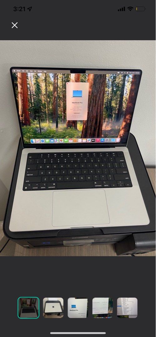 Wts MacBook Pro 14 inch M1 32gb ram 500gb like new632267075235871119