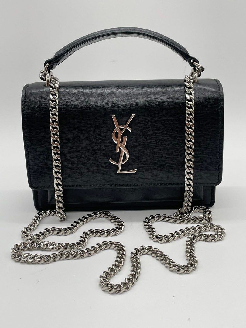 Ysl Sunset mini size (Category: Luxury Bags & Wallets) located in Quezon City. Submitted by jmscm (Listing ID 1383915062, Image 1). Description: YSL Sunset Mini Size Guaranteed Authentic Rank A Condition Inclusion: Booklet Only .