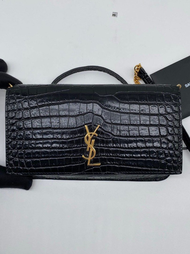 Ysl wallet in chain croc type (Category: Luxury Bags & Wallets) located in Quezon City. Submitted by jmscm (Listing ID 1383916195, Image 2). Description: YSL Wallet Croc Type Wallet on chain Guaranteed Authentic Rank SA Condition Inclusion: Booklet,Dust Bag And Box .