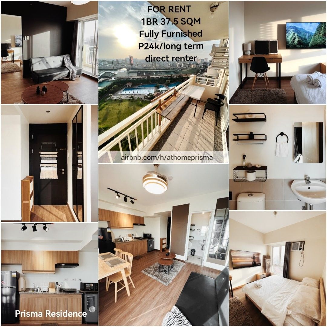 1BEDROOM FOR RENT PRISMA RESIDENCE PASIG (Category: Apartments & Condos) located in Pasig City. Submitted by copykat (Listing ID 1378580965, Image 1). Description: *Currently rented till July2026 𝗙𝗢𝗥 𝗥𝗘𝗡𝗧!!! 𝟭𝗕𝗥 𝟯𝟳.𝟱𝘀𝗾𝗺 𝗙𝘂𝗹𝗹𝘆 𝗙𝘂𝗿𝗻𝗶𝘀𝗵𝗲𝗱 / 𝗟𝗼𝗻𝗴 𝗧𝗲𝗿𝗺 (𝗻𝗼 𝗽𝗲𝘁𝘀) 𝗣𝟮𝟰𝗸 𝗺𝗼𝗻𝘁𝗵𝗹𝘆 / 𝗱𝗶𝗿𝗲𝗰𝘁 𝗿𝗲𝗻𝘁𝗲𝗿 💕 thanks.