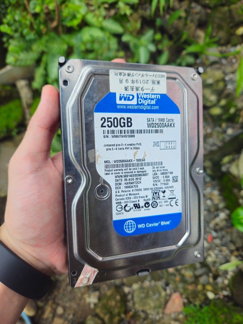 250gb HDD Desktop (Category: Hard Disks & Thumbdrives) located in Manila. Submitted by justined39278 (Listing ID 1378605245, Image 1). Description: Western Digital Desktop HDD 250gb 100% Health No bad sector 📍SJDM, Bulacan Pick-up/COP/Lalamove.