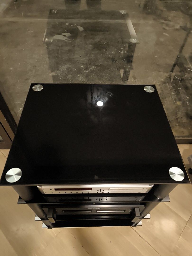 4 tiers HiFi Rack (Category: Other Audio Equipment) located in Singapore. Submitted by ckaudio (Listing ID 1378670215, Image 2). Description: 4 tiers HiFi rack with 4 glass shelves in excellent condition for sale..
