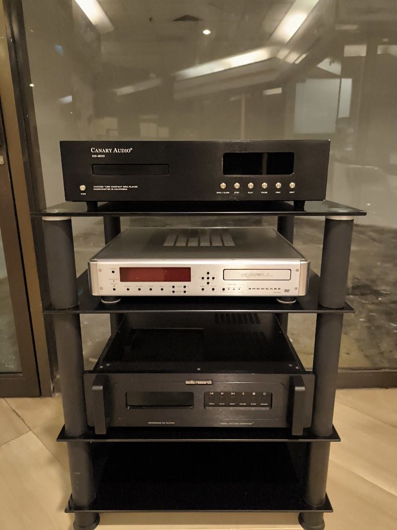 4 tiers HiFi Rack (Category: Other Audio Equipment) located in Singapore. Submitted by ckaudio (Listing ID 1378670215, Image 1). Description: 4 tiers HiFi rack with 4 glass shelves in excellent condition for sale..