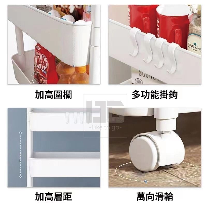 由 x_q.shop (刊登 ID 1378586818，圖片 3) 提交，位於 高雄市 (Kaohsiung) 的 三層帶掛盒移動收納小推車 (類別：收納箱及袋)，說明：三層帶掛盒移動收納小推車 360度移動萬向滑輪 尺寸：寬24*長35*高65CM（手工測量，依照國際驗貨標準值±2，請以實物為準） 材質：塑料 附件：4掛勾+2個掛盒+1貼紙（貼紙隨機搭配） 顏色：隨機出，不挑款、不挑色 溫馨提醒 • 外盒包裝可能有輕微變形或破損，但內容物完好無損，敬請理解，恕不接受退貨。 • 圖片僅供參考，實際商品以收到為準。 • 出清商品售出不做退換，敬請見諒！。