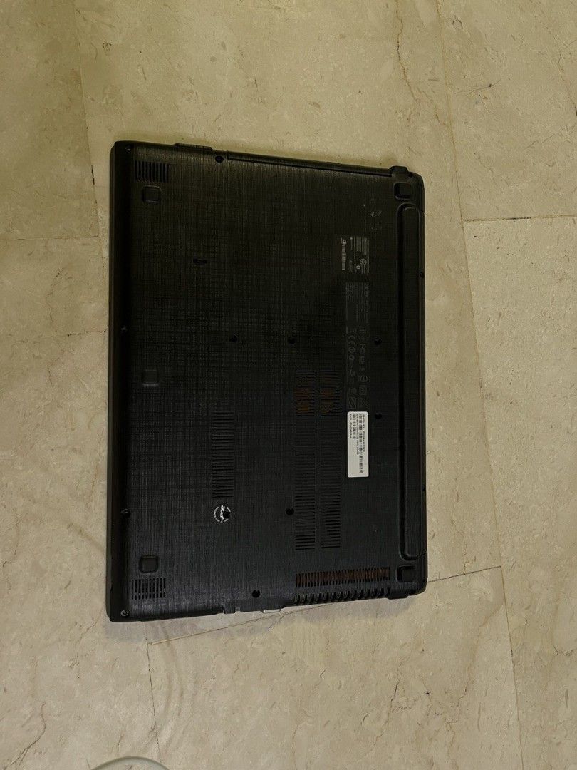 Acer Aspire E 14 (Category: Laptops & Notebooks) located in Singapore. Submitted by xthefallenkidx (Listing ID 1378725096, Image 2). Description: Acer E5-473G-55C2 Specs: • i5-5200U (2.2 - 2.7 GHz) • HD 5500 iGPU • Nvidia GeForce 920M (2GB) dGPU • 14” FHD screen Lost the charger, so selling as parts Unable to test, so DO NOT ASK "is it working?" Self-collect at Bukit Gombak MRT, once sold no refunds.