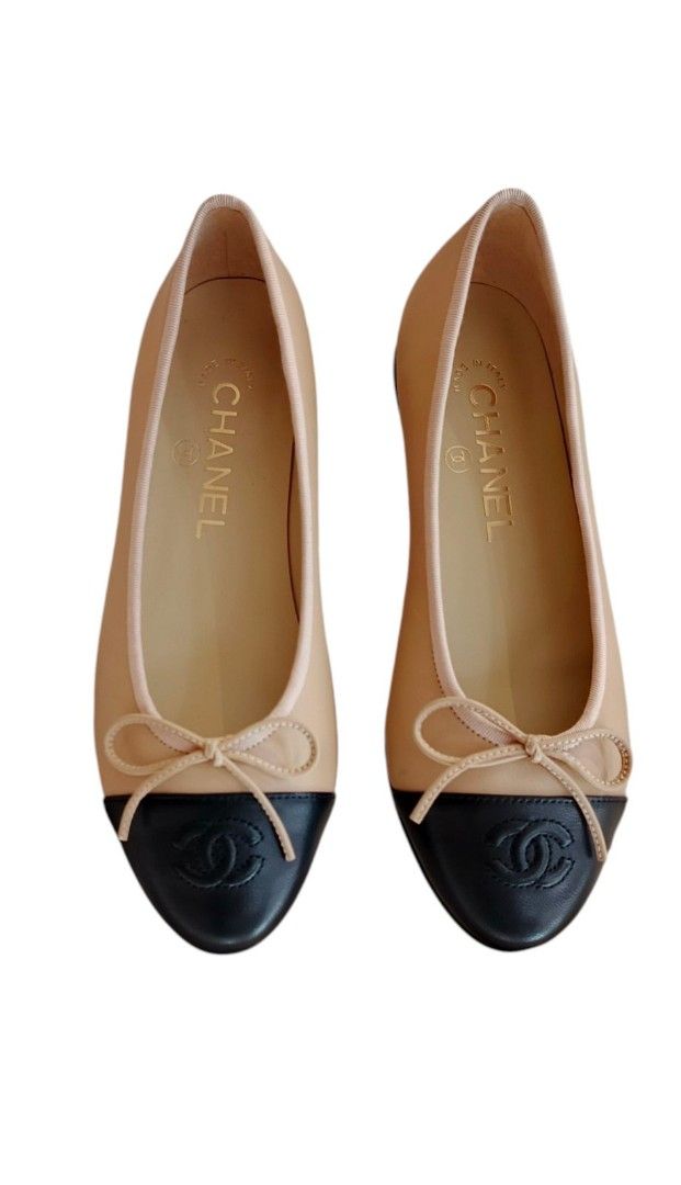 Authentic Chanel Ballet Flats With Dustbag and Authenticity Documents (Category: Flats & Sandals) located in La Trinidad. Submitted by designerluxeshop (Listing ID 1378615359, Image 3). Description: Pre-owned Chanel ballet shoes with dustbag and authenticity documents size 35C, 💯% original, in good condition, shipping is free, message me if interested, delivery scheduled discount is offered for cash buyer layaway is accepted 20% dp and 80% balan