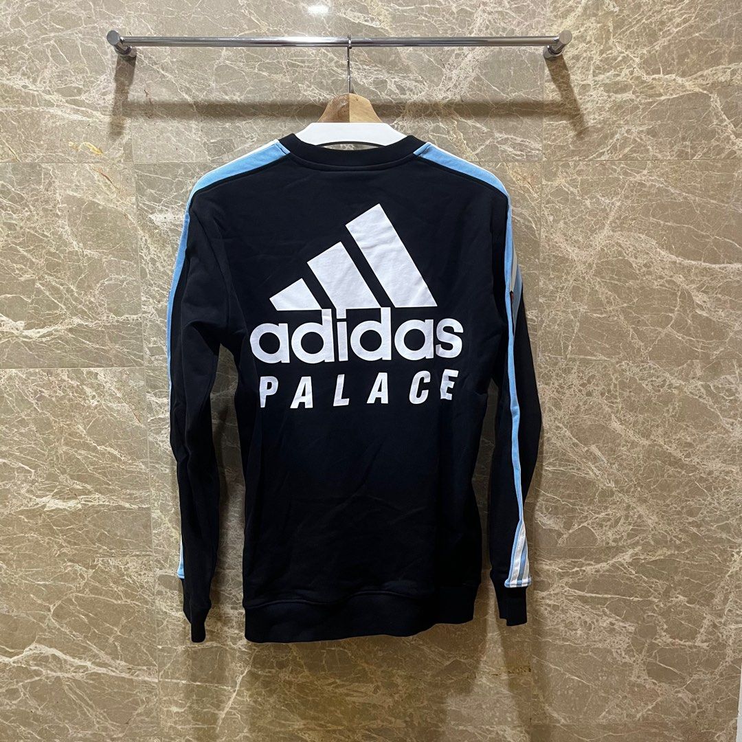 Authentic Palace x Adidas Sunpal Crewneck Black, Men's