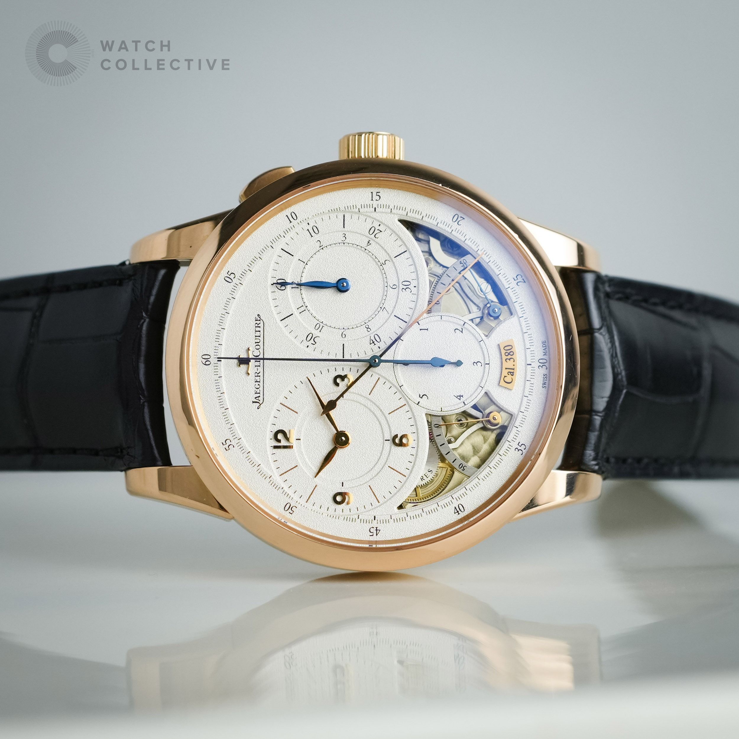 📦Box & Papers 📜Jaeger-LeCoultre Duometre Rose Gold manual 42mm Q6012521 (Category: Watches) located in Singapore. Submitted by watchcollective (Listing ID 1378619312, Image 2). Description: Jaeger-LeCoultre Duometre rose gold manual 42mm Reference Number: Q6012521 Condition: Lightly Used Comes with: Complete Set Size: 42mm Case Material: 18K Rose Gold Strap Material: Leather SKU: JL-WC45831-0001 --- Pm to reach out for more info Open to trade w