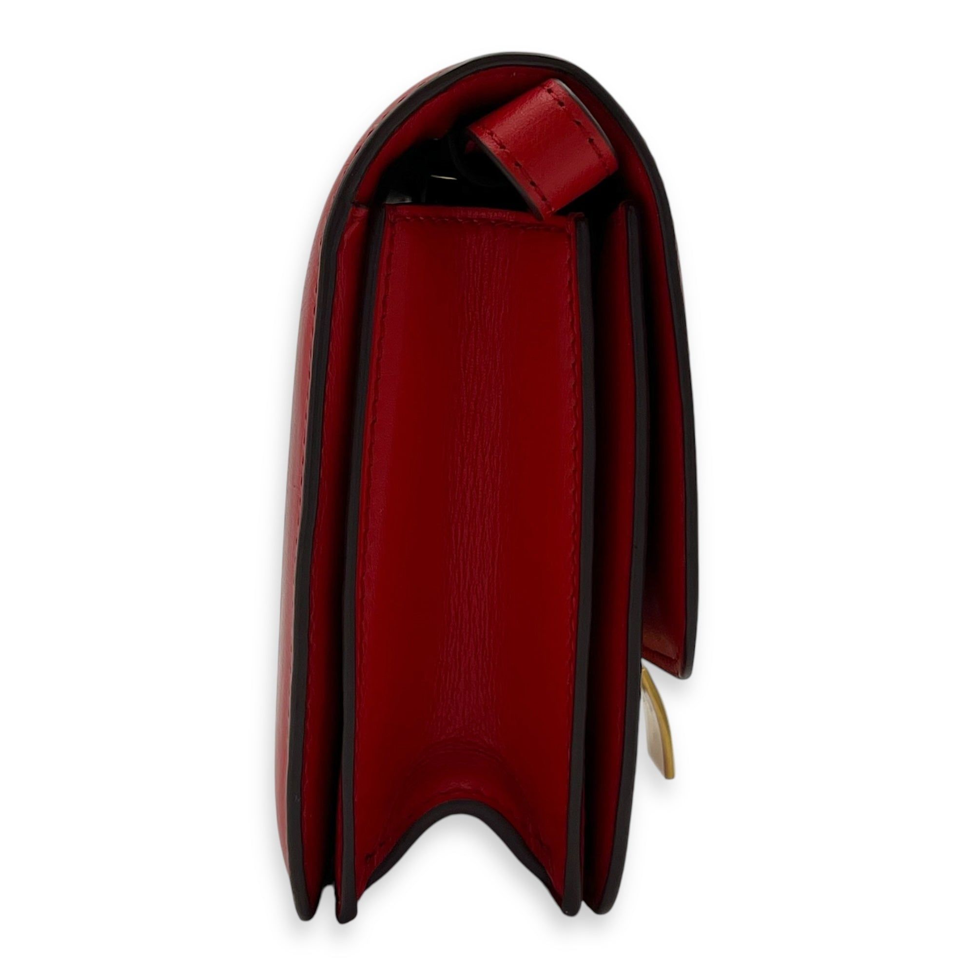 Celine Box Small Red Crossbody Bag in Calfskin, Gold hardware (Category: Bags & Wallets) located in Singapore. Submitted by carousellluxury (Listing ID 1378631425, Image 3). Description: SKU S2506-006879AN Material Calfskin Size Small Color Red Hardware Gold Strap Included, adjustable Dimension (L)16.5cm x (H)15cm x (W)6cm Accessories Series S-LA-4195 Circa Est 2015 Microchipped FALSE PS: Available for Private-Viewing, Standard and Express delive