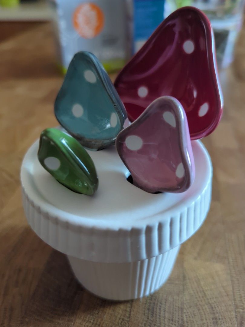 Ceramic Mushroom Measuring Spoons Set