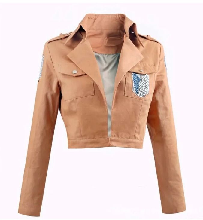COSPLAY Mikasa Ackerman costume - Attack on Titan (Category: Babies & Kids Fashion) located in Las Pinas. Submitted by tienda_ (Listing ID 1378601155, Image 2). Description: COSPLAY Mikasa Ackerman costume - Attack on Titan Inclusions - brown jacket, skirt Harness - SOLD Size: small.