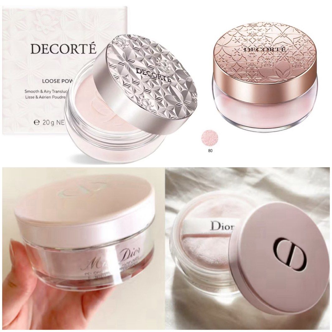 由 cocomo88 (刊登 ID 1378578158，圖片 1) 提交，位於 台北市 (Taipei) 的 DECORTE 黛珂 裸光絲柔蜜粉#80/20g 🩷蜜粉盒空盒🩷 Dior 迪奧Miss Dior花漾迪奧香體蜜粉16g (類別：化妝品)，說明：二手 空盒 購於百貨公司專櫃/公司貨/專櫃正品 新北市板橋區/北捷👌 🫶原粉撲都在 / 乾淨 沒使用 / 但是放在盒內碰到蜜粉是正常的 🫶蜜粉用完了，粉盒是乾淨的，需要清洗的美女請麻煩自行決定唷～ ✅DECORTE 黛珂 裸光絲柔蜜粉#80/20g🩷蜜粉盒空盒/有原紙盒裝 ✅Dior 迪奧 Miss Dior 花漾迪奧香體蜜粉16g🩷蜜粉盒空盒＊2🩷無紙盒 。