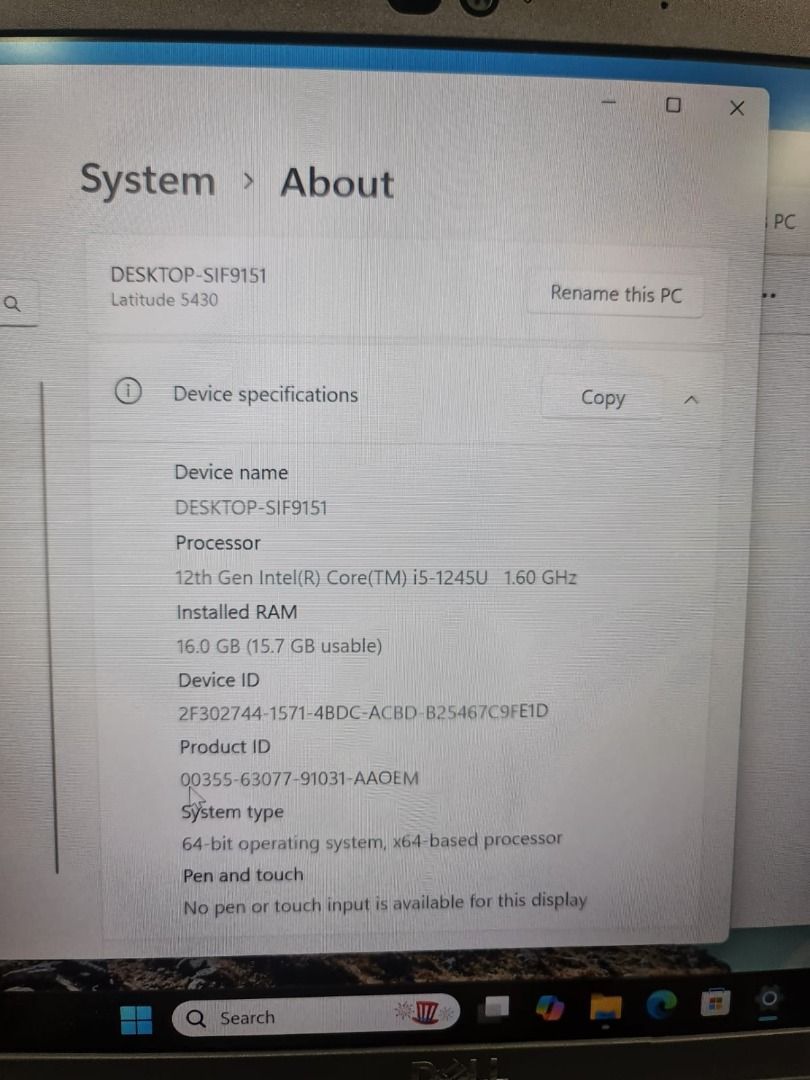 DELL 5430..i5.12 gen (Category: Laptops & Notebooks) located in Singapore. Submitted by mdabdulga69303 (Listing ID 1378683525, Image 2). Description: DELL 5430..i5.12 gen 👉i5.12 gen 👉16 gb ram 👉512 gb ssd Backlight keyboard screen ☑️💙 Excel ✔️ PowerPoint ✔️ Word ✔️ Project ✔️ Vision ✔️ Autocard free ✔️ Windows 11 Pro2025✅💙 permanent ✅💙 With Office activated✅ 2021 permanent. ☑️💙 Laptop with charger ☑️ With bag ✅💙 No issues with this Laptop