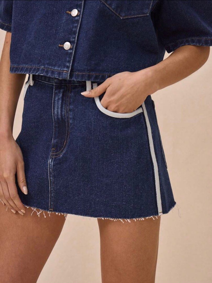 Denim top and skirt coord (Category: Sets or Coordinates) located in Quezon City. Submitted by clothingmanila (Listing ID 1378724135, Image 2). Description: .
