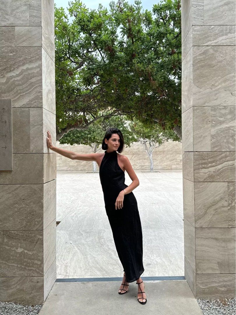 Dissh Vera Linen Black Maxi Dress, Women's Fashion, Dresses & Sets, Dresses  on Carousell