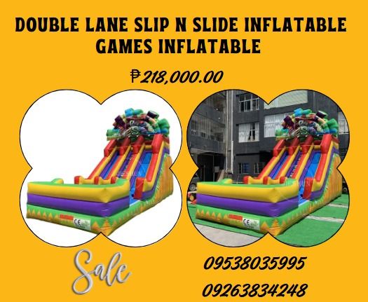 Double Lane Slip n Slide Inflatable Games Inflatable, Everything Else ...