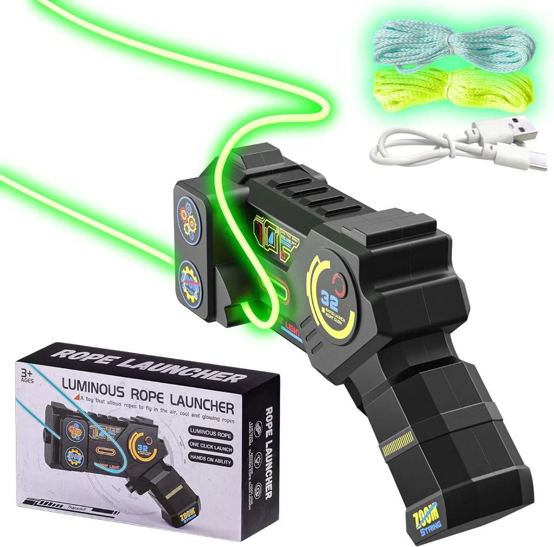 Electric Rope Launcher Handheld Fidget Toy Charging Thruster ...