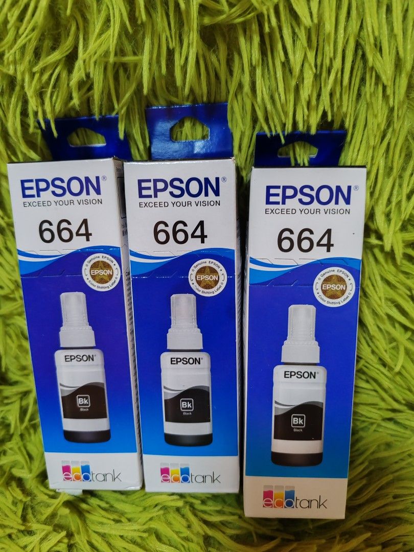 Epson 664 Genuine Ink BCYM (Category: Printers, Scanners & Copiers) located in Quezon City. Submitted by collenlanz3067438 (Listing ID 1378661904, Image 3). Description: FOR SALE💯 HP ORIGINAL INK CARTRIDGE✅ ITEM ONHAND 😍 hp682 original hp680 original hp704 original hp678 original HP728 130-ml HP 915XL ALL COLORS ARE AVAILABLE 😍 CANON CANON -745 /746/57/47/810 /811/ 790 ALL COLORS ARE AVAILABLE 😍 BROTHER LC-462XL /LC3617/LC3619XL/LC-462/BT500/