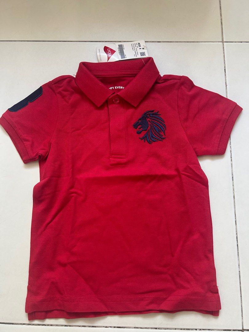 Kids Giordano Red polo Tshirt (Category: Babies & Kids Fashion) located in Singapore. Submitted by joebelle1998 (Listing ID 1378563112, Image 1). Description: Brand new and with tag. Size 100 as in the pictures.