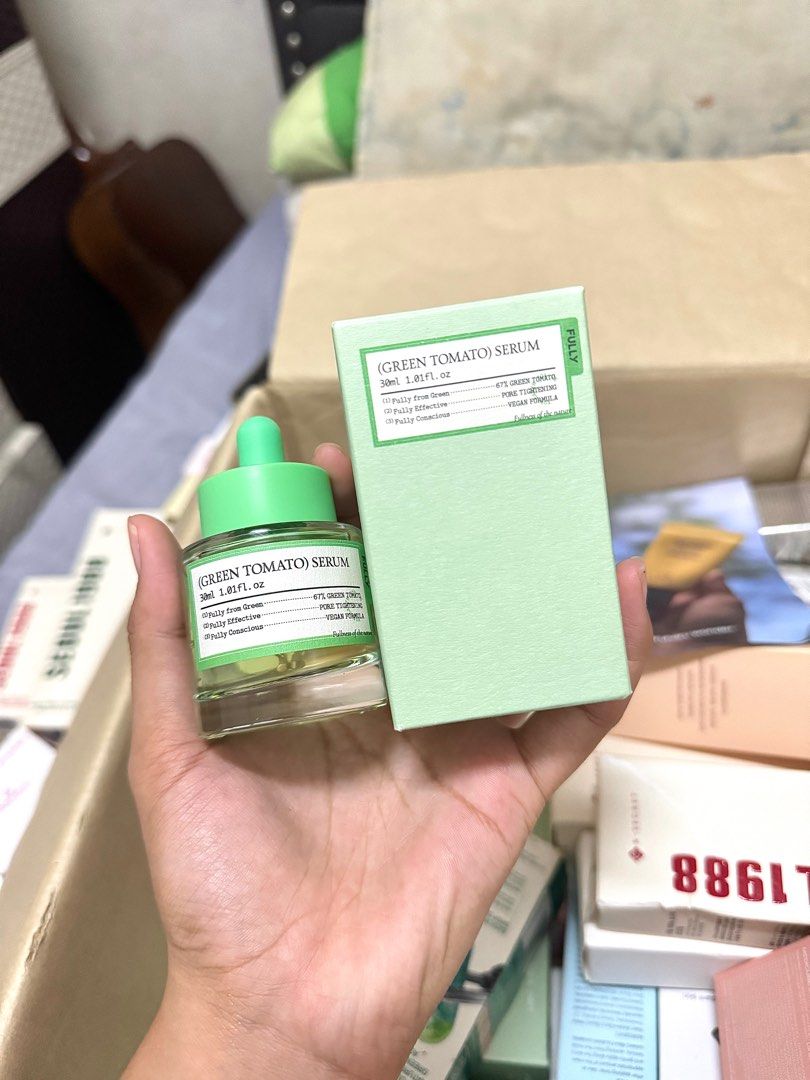 green tomato serum (Category: Face Care) located in Bulacan. Submitted by teyacolle (Listing ID 1378688564, Image 1). Description: Used once only 100% Authenthic from Korea 🇰🇷 .