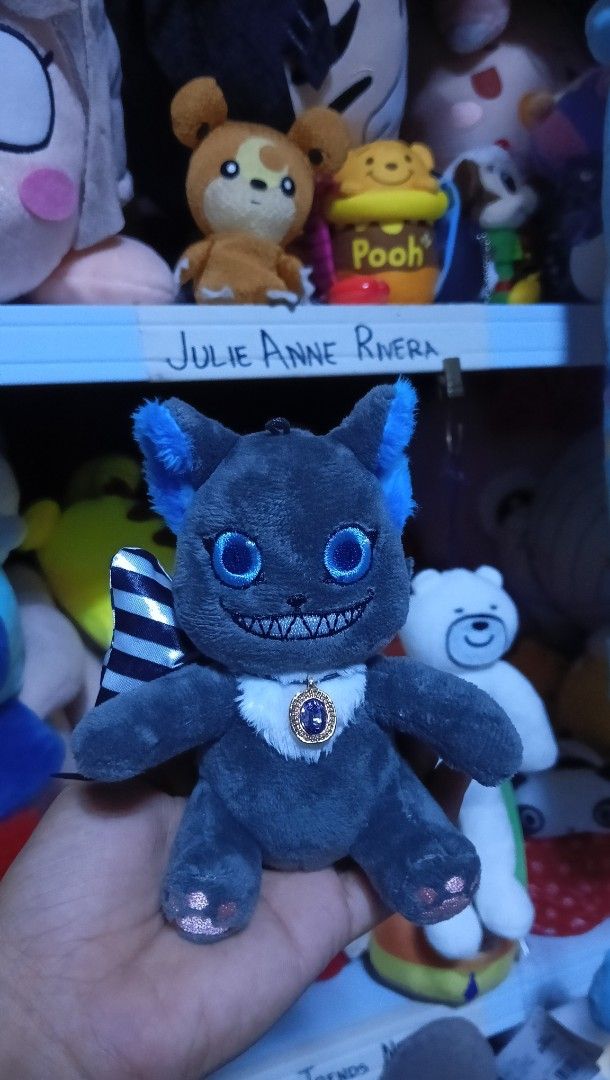 Grimm twisted Wonderland charm plush (Category: Plushies & Soft Toys) located in Manila. Submitted by annetrends_1998 (Listing ID 1378672223, Image 1). Description: mine now pay now j&t / flash no rush to ship visit my main FB account Julie Anne Rivera ( wearing blue cap).