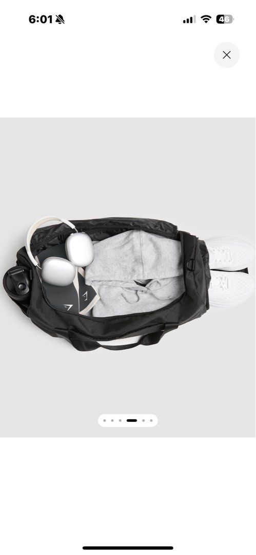 由 nini_523 (刊登 ID 1378721954，圖片 3) 提交，位於 台北市 (Taipei) 的 GYMSHARK手提斜背袋（大） (類別：其他運動配件)，說明：原價70USD加直飛集運運費10USD 官網購入正版 信任者再購買🫡 貪小便宜買大了⋯ ▫️適合健身護具多、旅行、露營⋯。