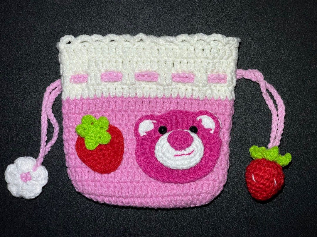 HANDMADE CROCHETED LOTSO INSPIRED SMALL POUCH (Category: Handmade Craft) located in Caloocan City. Submitted by yerisellsph (Listing ID 1378634289, Image 1). Description: 👝 cards can fit 👝 go-to small makeup stuff 👝 jewelries ⚠️ WHAT YOU SEE IS WHAT YOU GET ❌ Non-negotiable ❕PLEASE don’t waste my time if you really don’t have any plans on getting the item☺️ 🚫 JOY RESERVERS AND BOGUS BUYERS WILL BE REPORTED AND BLOCKED.
