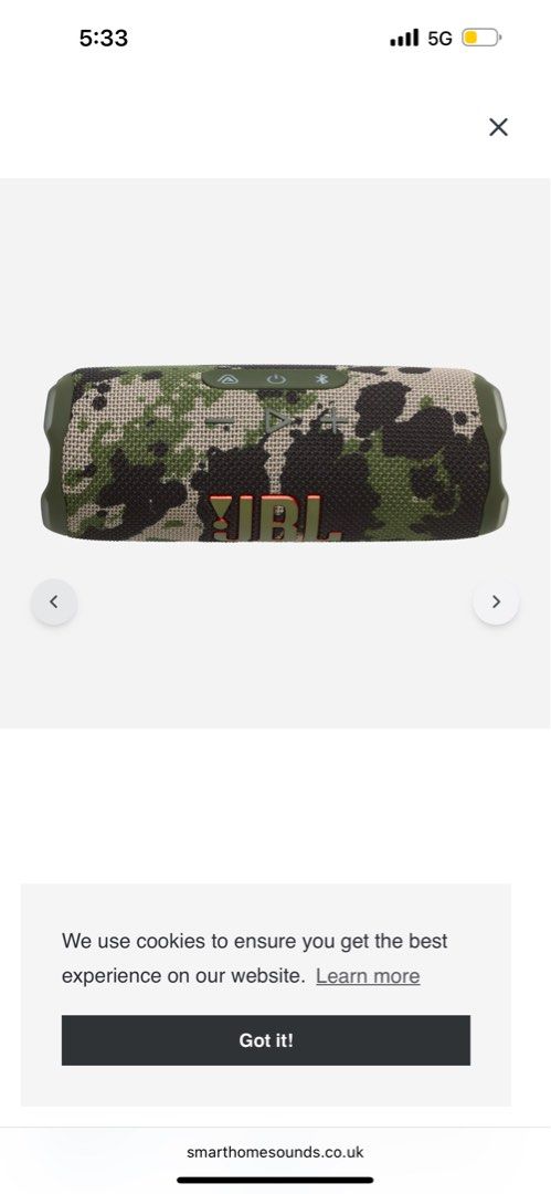 JBL Flip 7 Camo Portable Bluetooth Speaker63205306004995112