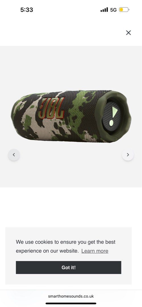 JBL Flip 7 Camo Portable Bluetooth Speaker63205306004995113