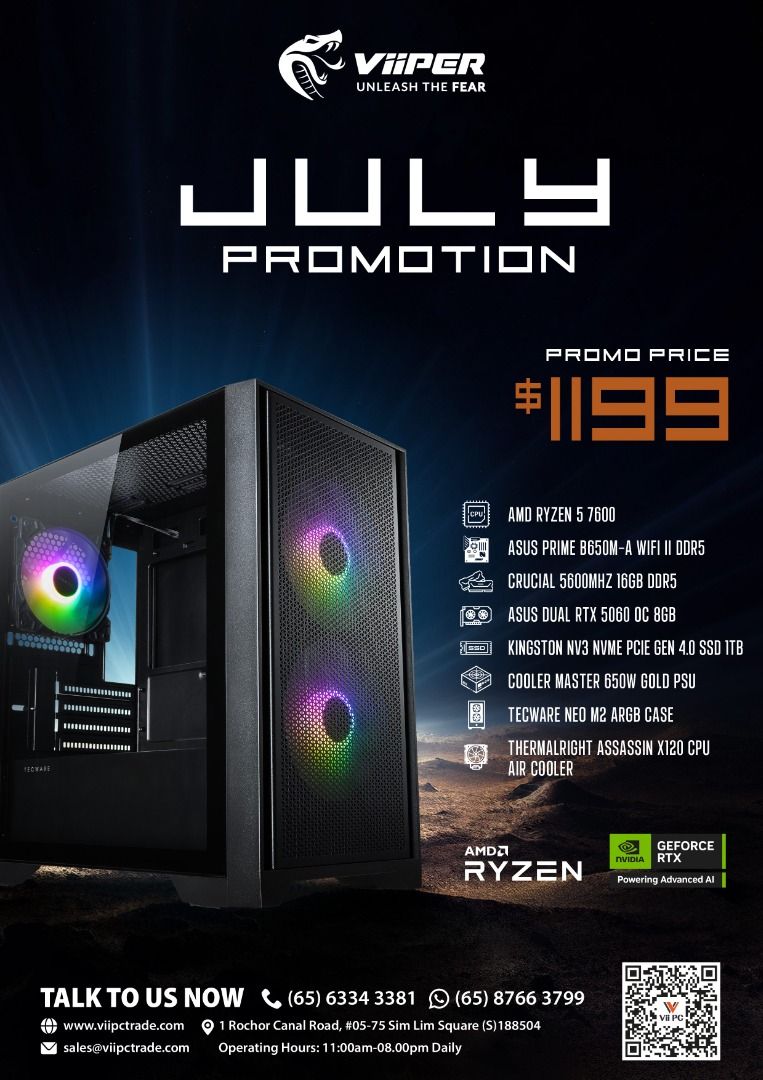 (July Promo) ViiPC Sale Intel AMD 5 High End Gaming Pc Workstation Pc ...