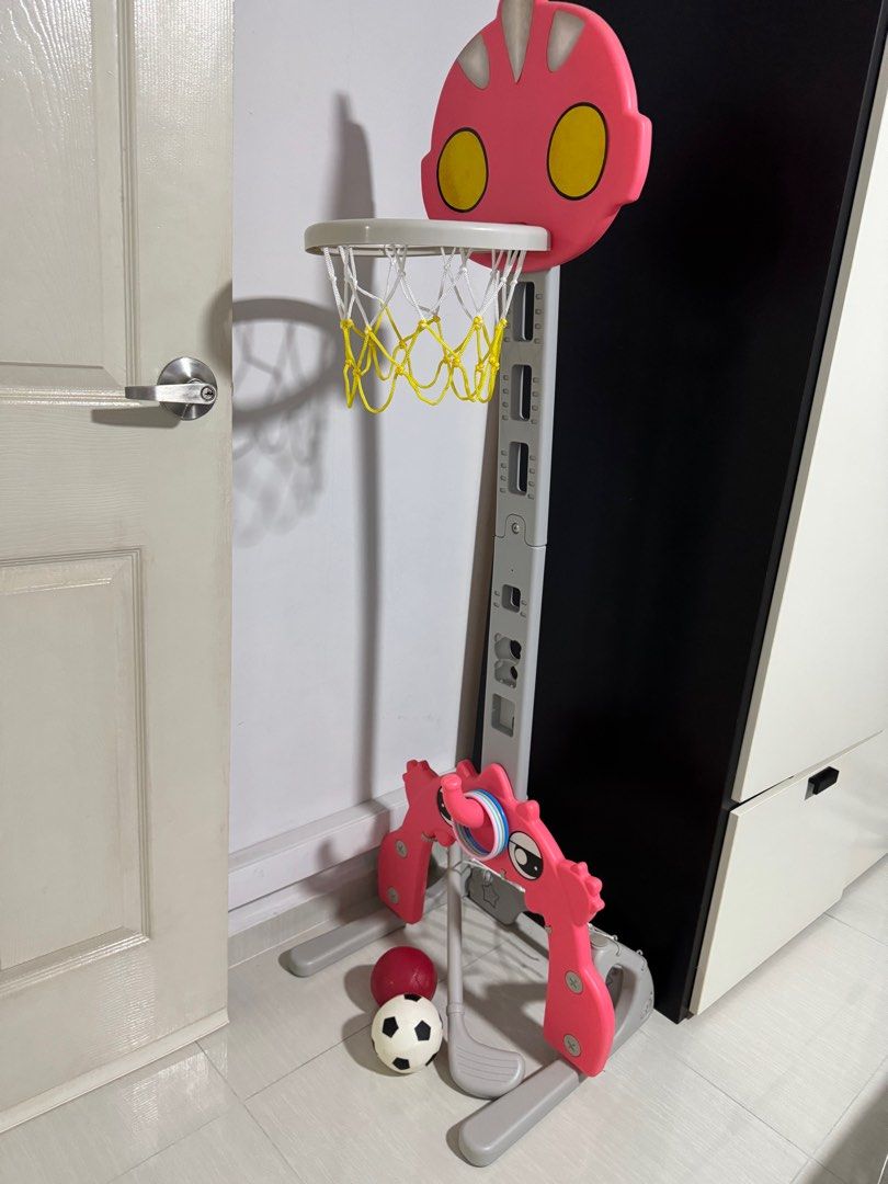 Kids basketball soccer hockey all in one play (Category: Infant Playtime) located in Singapore. Submitted by nnnnn3 (Listing ID 1378554407, Image 1). Description: Good condition, great for indoor kid play time Soccer, basketball and hockey all in one .