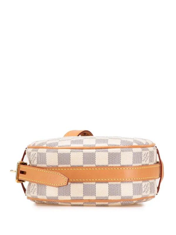Louis Vuitton Round Bag (Category: Bags & Wallets) located in Singapore. Submitted by kokoolee (Listing ID 1378686718, Image 3). Description: Damier Azur Boite Chapeaux Souple PM crossbody bag. Comes with certificate, receipt from Ion Orchard, dust bag, LV box, and LV shopping bag. Round, mini white bag for everyday use. Fits card holder and phone. Shoulder strap is adjustable. The bag’s color suits any style of dressing. I prefer to meet up only