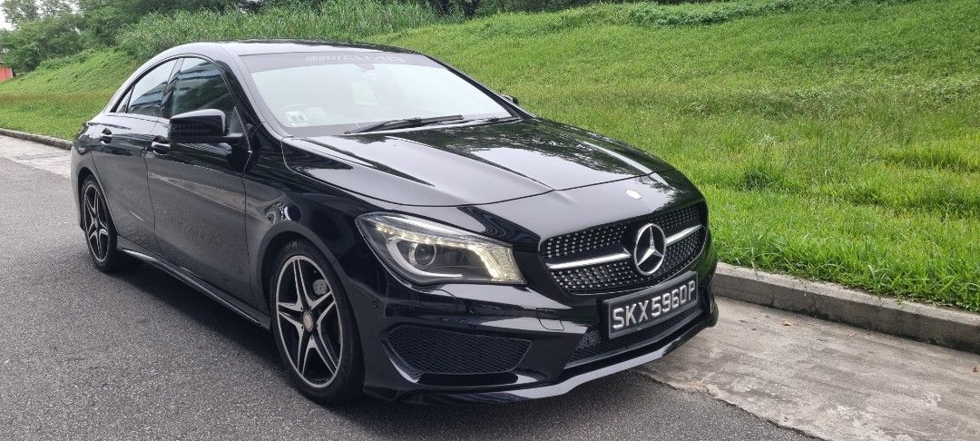 Mercedes-Benz CLA180 AMG-line rental (Category: Car Rental) located in Singapore. Submitted by MajesticAutosg (Listing ID 1366107346, Image 1). Description: The Mercedes Benz CLA180 AMG-LINE is a sleek sedan offering a sporty and stylish experience. Featuring a fuel-efficient and responsive powertrain, the CLA stands out with detailed styling & comfort. This beautiful CLA180 AMG-line is now available in Comes with: - AMG Bodykit - AMG Steering wh