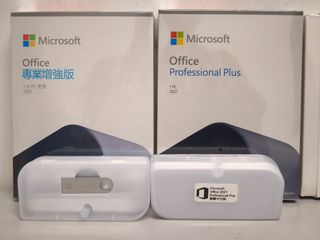 原裝正版Microsoft Office 2021 Professional Plus彩盒零售版+USB安裝碟64237567021827110