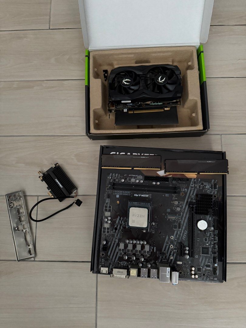 Entry-level Budget custom gaming pc (Category: Desktops) located in Singapore. Submitted by eejohiv (Listing ID 1378521975, Image 3). Description: Hey gamers! Looking for a budget-friendly gaming PC? I’ve got a build that can run games at 1080p on low to mid settings, all for under $500! It’s cable-managed at the back, so you can just plug and play. It’s missing a power supply, storage, and CPU fan & operating system but that gives you the opport