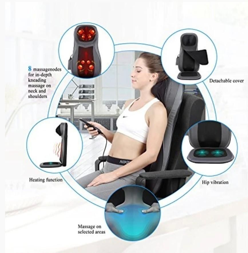 Naipo Shiatsu Back Massager with Heat and VibrationNaipo Shiatsu