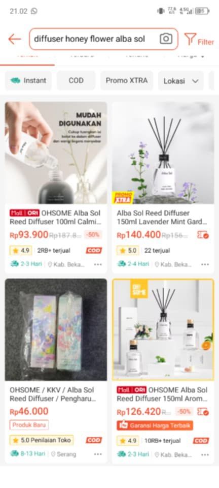 NEW Diffuser KKV/OHSOME, Barang Yang Dicari di Carousell