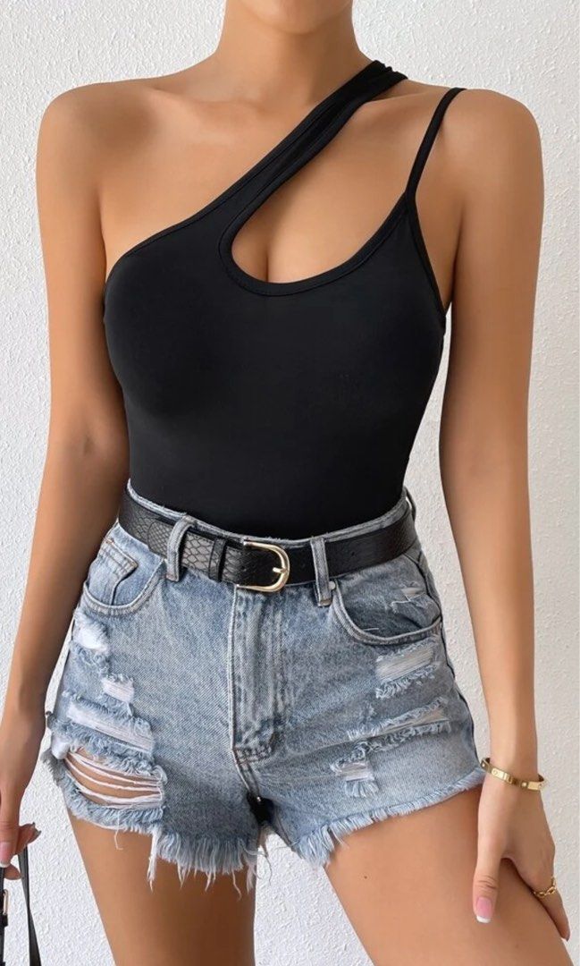 One Shoulder Bodysuit (Category: Sleeveless) located in Quezon City. Submitted by cesssl (Listing ID 1378599636, Image 3). Description: .