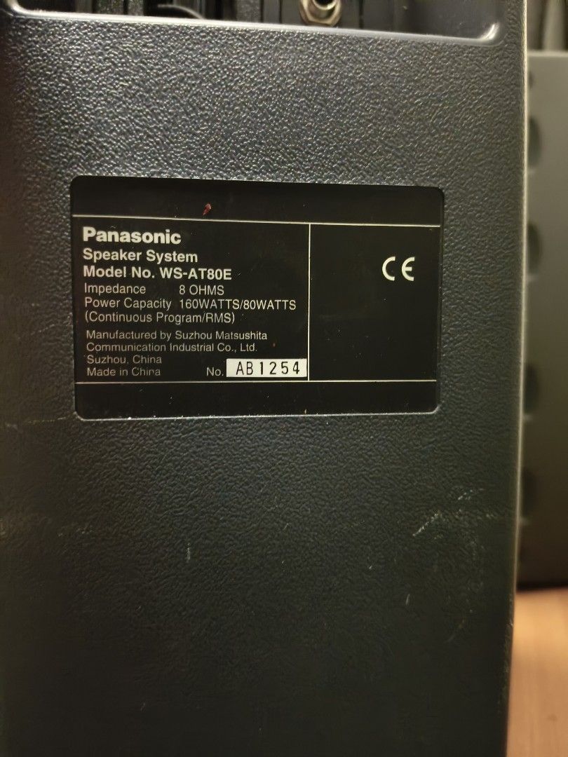 Panasonic WS-AT80E Speaker System63205806301954113