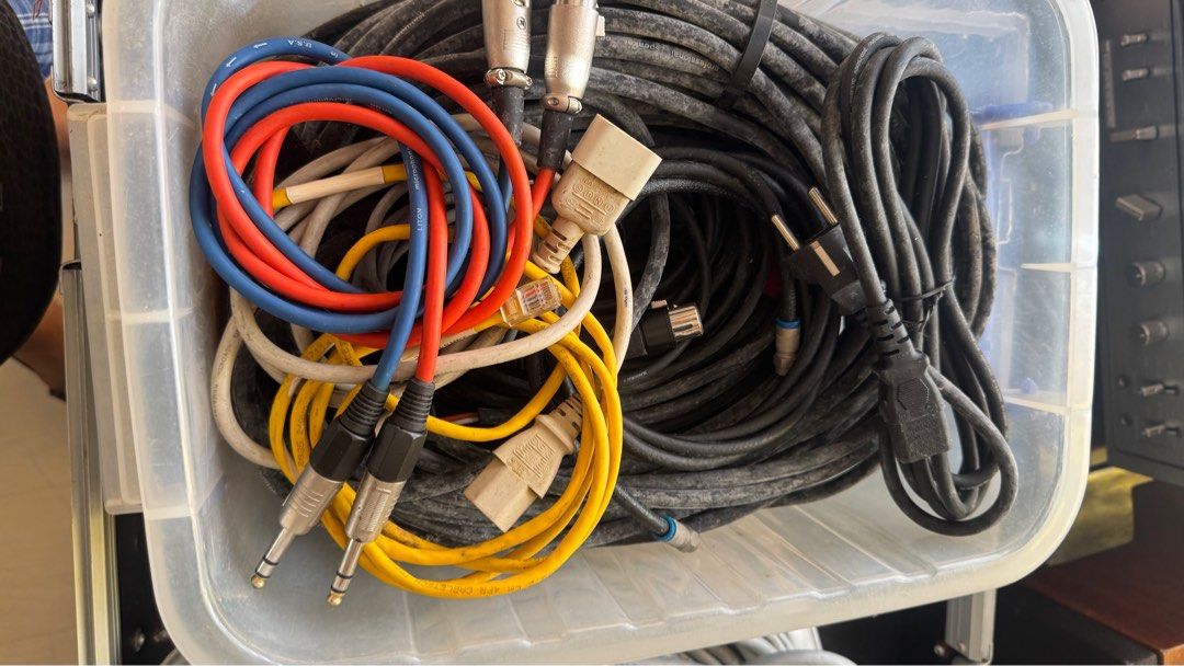 Power amp, Audio Cables and Rack-Mounted Equipment (Category: Other Audio Equipment) located in Singapore. Submitted by jay-zee (Listing ID 1378551805, Image 2). Description: Selling Power amp, Cables, and Rack. Price negotiable for fast deal. Equalizer already sold.