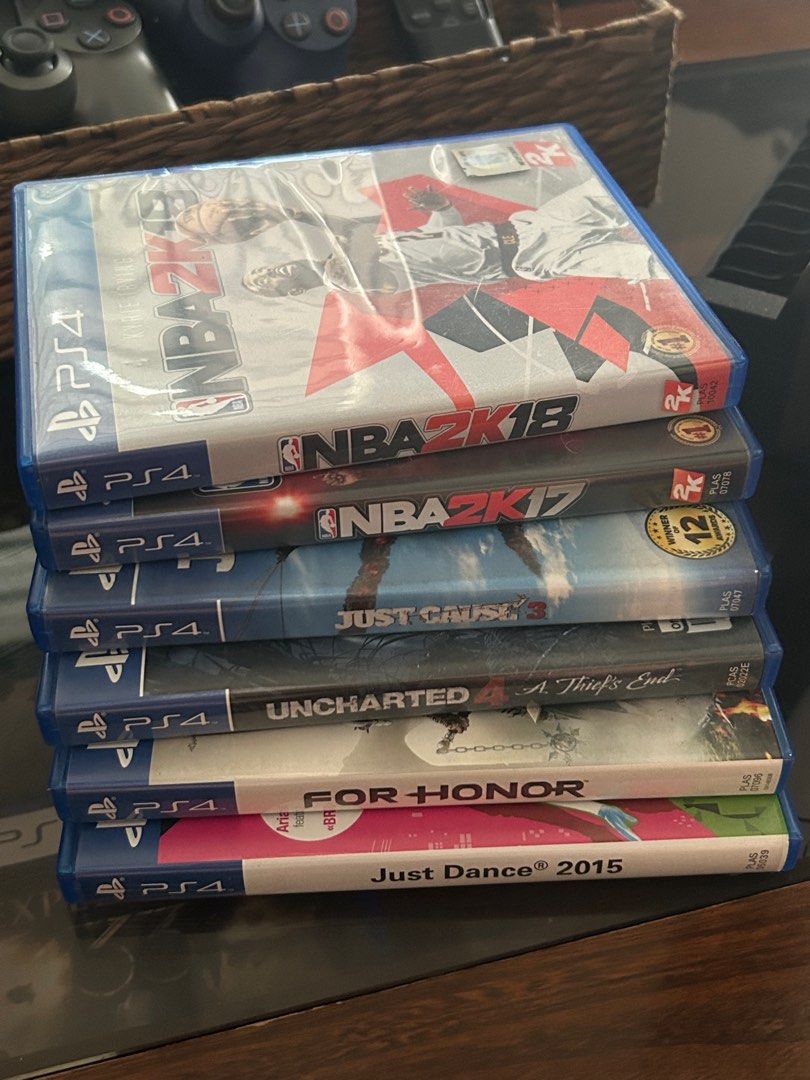 Ps4 Games (Category: PlayStation) located in Calamba. Submitted by horibuys (Listing ID 1378585151, Image 1). Description: 500 each LAST PRICE POSTED - NBA 2k18 - NBA 2k17 - Just Cause 3 - Uncharted 4 - For honor - Just dance 2015 📍Calamba MOP: Cash/Gash/Maya Shipping via J&T or Same day delivery (lalamove) .