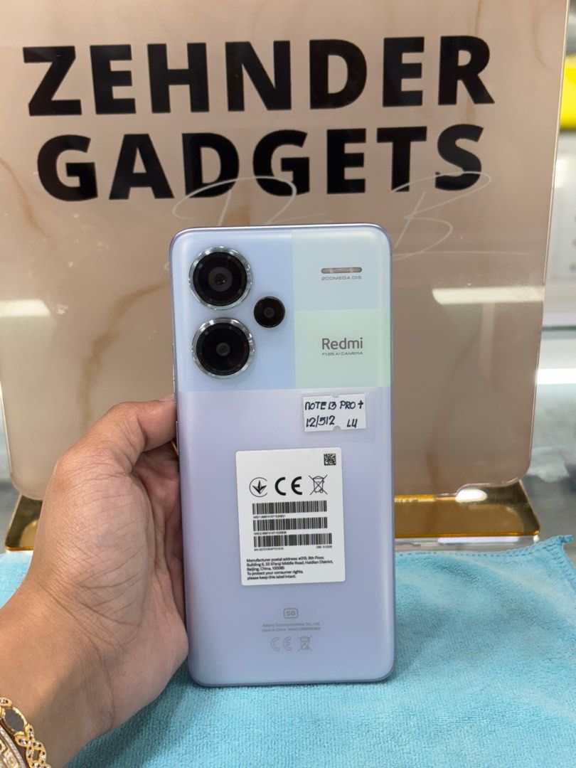 REDMI NOTE 13 PRO PLUS 12/512GB OPENLINE (GLOBAL VERSION) (Category: Xiaomi) located in San Juan City. Submitted by desireebayal96 (Listing ID 1378699368, Image 1). Description: REDMI NOTE 13 PRO + 5G * 12+6/512GB * GLOBAL VERSION * DUAL SIM (OPENLINE) * 200 MP * 5000mAh * 120Hz * SLIGHTLY USED * 99% SMOOTH * NO DENTS * NO ISSUE * NO HISTORY OF REPAIR * NO AMOLED BURN OPEN FOR COD SAME DAY DELIVERY PLUS SHIPPING FEE MESSAGE ME DIRECTLY FOR MORE I