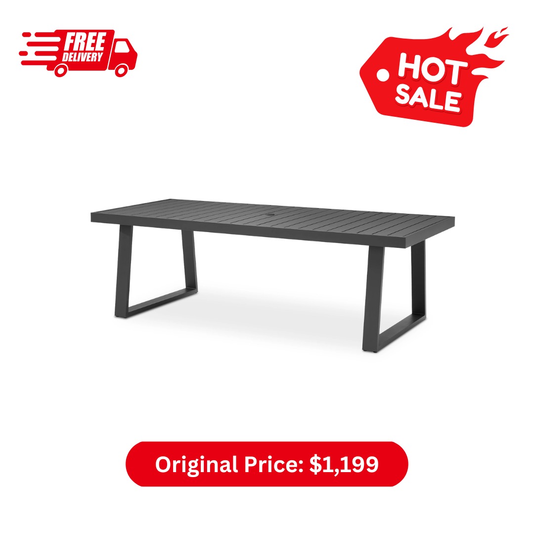 Castlery - Rio Outdoor Aluminum Dining Table 240cm, Furniture & Home ...