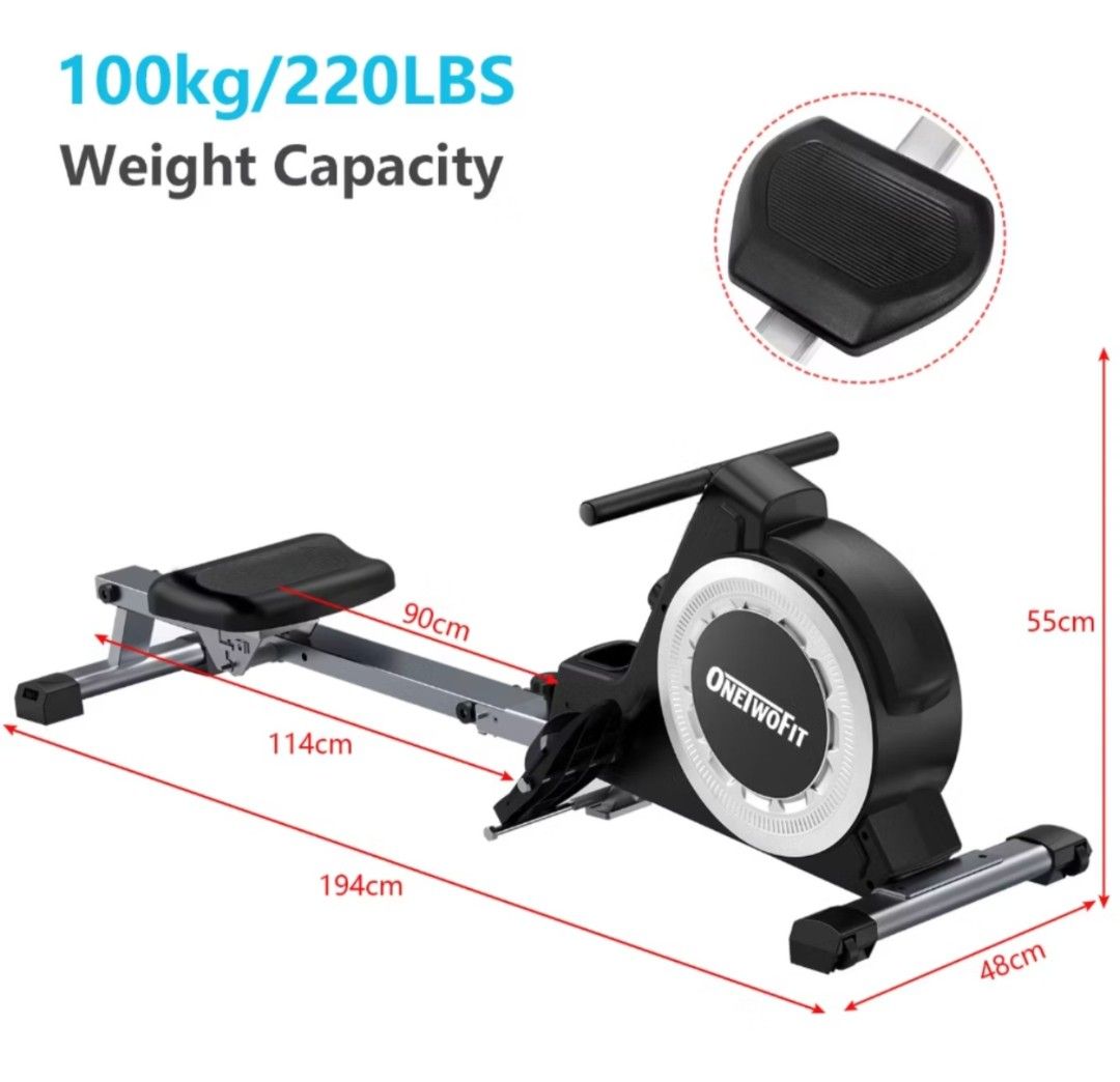 Rowing machine (Category: Cardio & Fitness Machines) located in Singapore. Submitted by lets_goooo_shopping (Listing ID 1378562913, Image 2). Description: Bought this rowing machine but hardly used it. It's still in very good condition. I am selling for a fraction. Self collect at my home in Punggol..