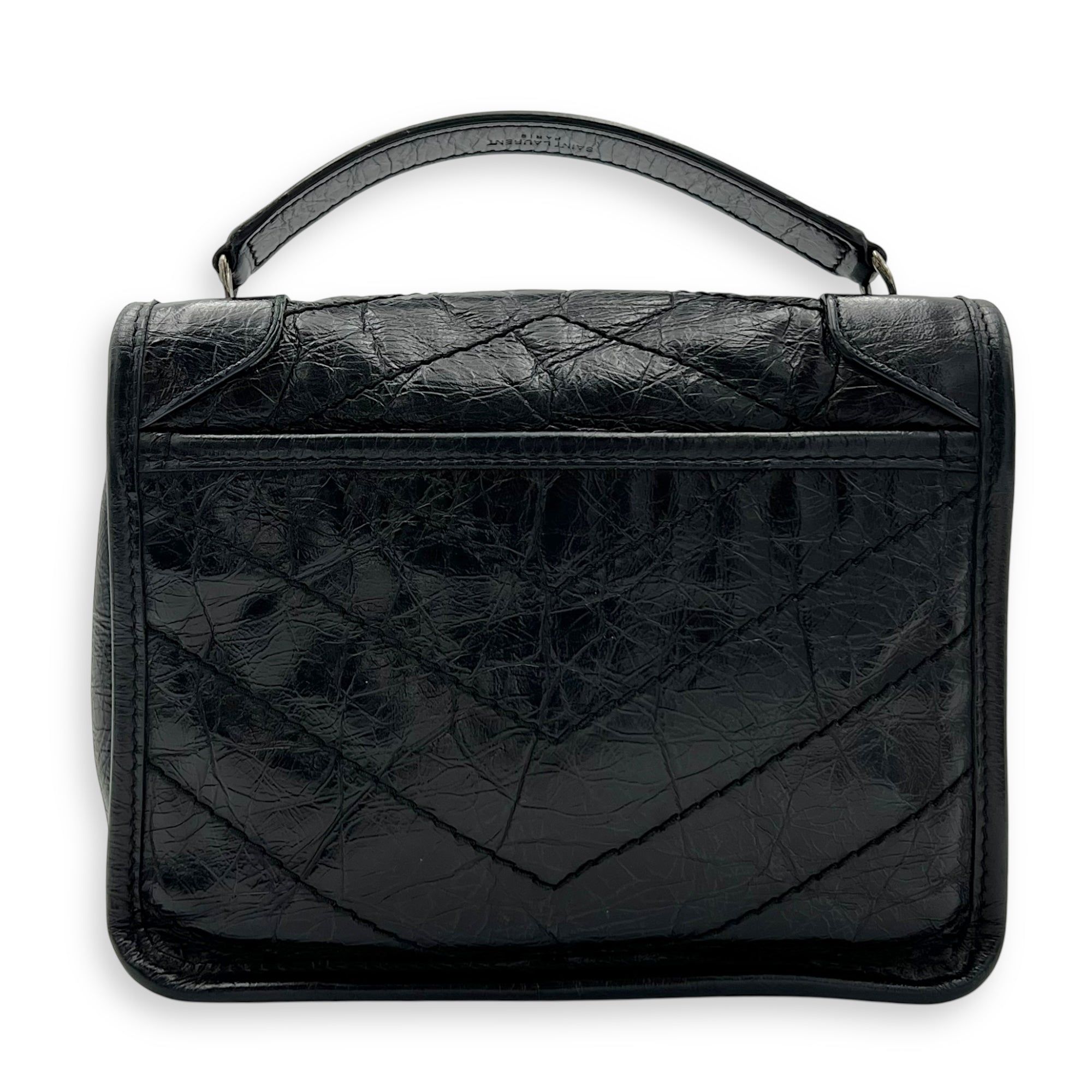 Saint Laurent Niki Shoulder Bag Black in Calfskin, Silver hardware (Category: Bags & Wallets) located in Singapore. Submitted by carousellluxury (Listing ID 1378585585, Image 2). Description: SKU S2506-006905AN Material Calfskin Color Black Hardware Silver Strap Included, non-detachable and adjustable Dimension (L)19cm x (H)16cm x (W)6cm Accessories Dust Bag, Series BRS583103.0619 Circa Est NA Microchipped FALSE PS: Available for Private-Viewing,