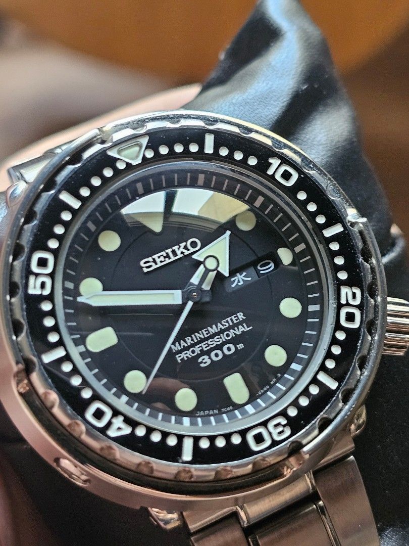 Seiko Marinemaster SBBN031 Tuna Watch Fullset 絕版精工, 男裝, 手錶