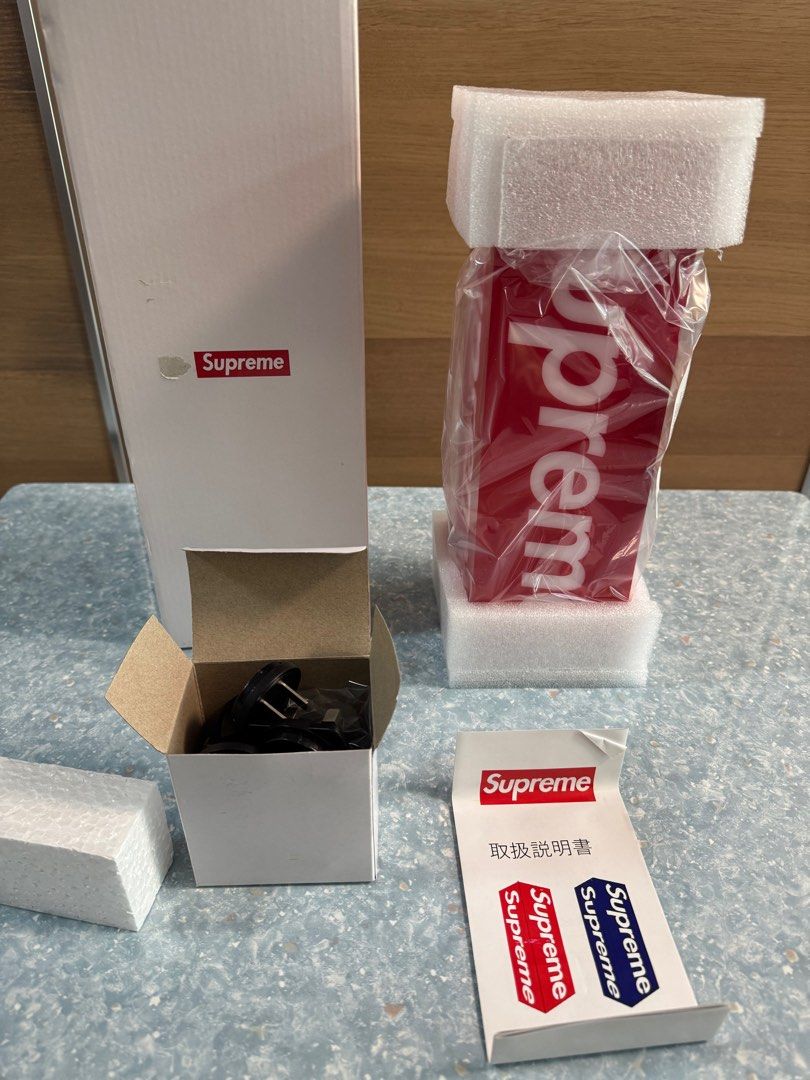Rare Supreme Accessories Supreme Box Logo Lamp Red Shop Authentic