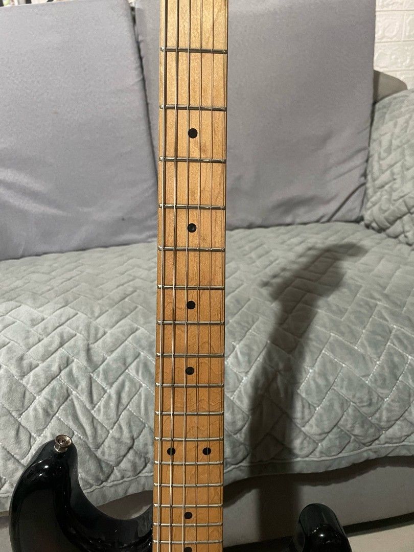 Tokai Strat (mic) (Category: Musical Instruments) located in Las Pinas. Submitted by agakylanz6 (Listing ID 1378105514, Image 3). Description: Slightly used tokai strat (mic) , guitar stand, strap, and ordinary RJ guitar bag for sale only for pick up only @ Vista Riva, Fruto Santos Avenue, Zapote Las Piñas or @ SM Sucat Paran̈aque.
